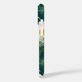 白蓮の熱帯鳥とハスの模様 Case-Mate iPhoneケース (裏面 / 左)