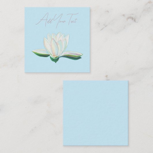 白蓮の花が輝く エンクロージャーカード (正面/裏面)