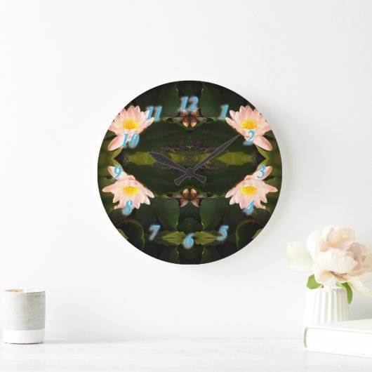 白蓮の花の壁時計 ラージ壁時計 (ホーム)
