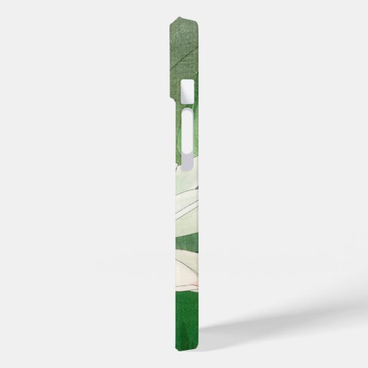 白蓮の花の日本のヴィンテージファインアート名 Case-Mate iPhoneケース (裏面 / 左)