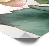 白蓮の花アートプリントポスター ポスター (角)