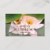 白蓮の花カスタム 名刺 (正面)