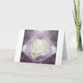 白蓮の花ハッピーバースデー カード (裏面)