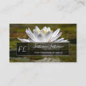 白蓮の花メンタルヘルス・コーチモノグラム 名刺 (正面)