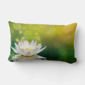白蓮の花山水禅 ランバークッション (裏面)