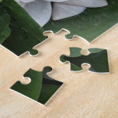 白蓮の花、植物学 ジグソーパズル (側面)