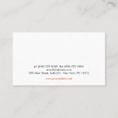 白蓮ホリスティック花生薬 名刺 (裏面)