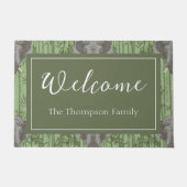 白蓮威厳のある象 ドアマット (正面)