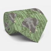 白蓮威厳のある象 ネクタイ (ロール)