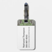 白蓮威厳のある象 ラゲッジタグ (裏面縦)