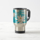 白蓮教はターコイズ水禅の浮遊を植えます トラベルマグ (正面右)