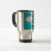 白蓮教はターコイズ水禅の浮遊を植えます トラベルマグ (正面左)