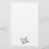 白蓮花植物文房具 便箋 (正面)