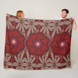 白蓮1 フリースブランケット