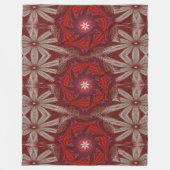 白蓮1 フリースブランケット (正面)