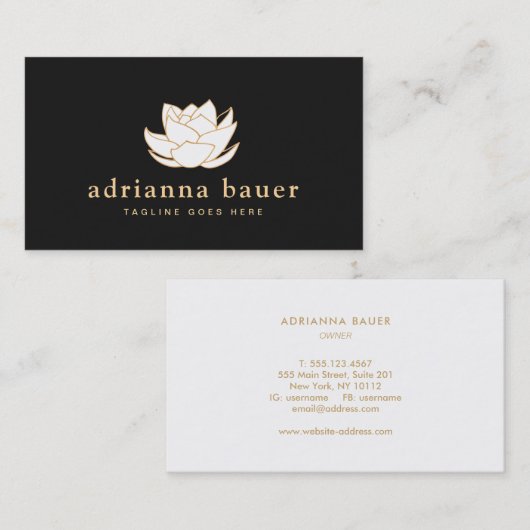 白蓮 名刺 (正面/裏面)