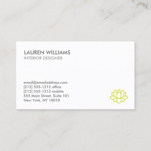 白蓮 名刺 (裏面)