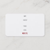 「白蓮」名刺 名刺 (裏面)