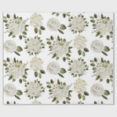 白薔薇の包装紙 ラッピングペーパー (フラット)