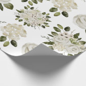 白薔薇の包装紙 ラッピングペーパー (角)