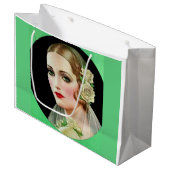 白薔薇の花嫁 ラージペーパーバッグ (正面アングル)