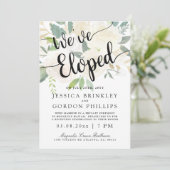 白薔薇の花束| 私たちは逃げた | レセプションパーティー 招待状 (スタンド正面)