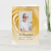 白薔薇の花葬追悼法要を折り畳み プログラム (正面)