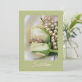 白薔薇 レズビアン 結婚式 招待状 (スタンド正面)