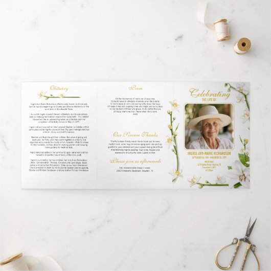 白蘭のユリの数々の写真詩 三つ折りプログラム (外部)