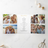 白蘭のユリの数々の写真詩 三つ折りプログラム (内部)