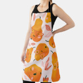 白蘭の花柄で、dに分離 エプロン (インサイチュ)