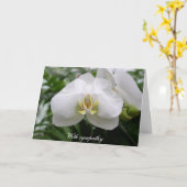 白蘭悔やみや弔慰 カード (黄色い花)