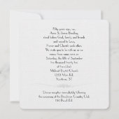 白蘭結婚の誓の更新 招待状 (裏面)