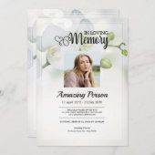 白蘭葬儀招待状 招待状 (正面/裏面)