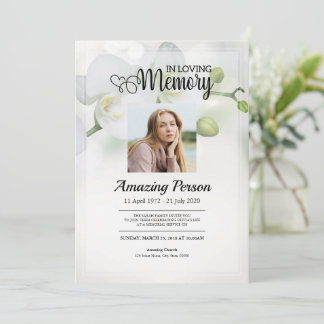 白蘭葬儀招待状 招待状