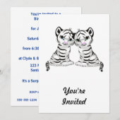 白虎の双子 招待状 (正面/裏面)