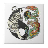 白虎対緑陰陽 タイル (正面)