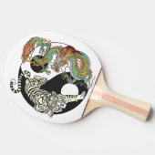 白虎対緑陰陽 卓球ラケット (横)