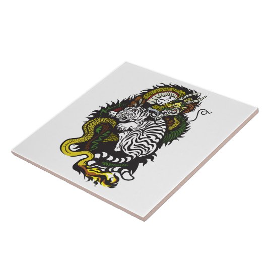 白虎緑龍 タイル (側面)