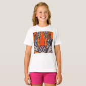 白虎 - ガールズTシャツ Tシャツ (正面フル)