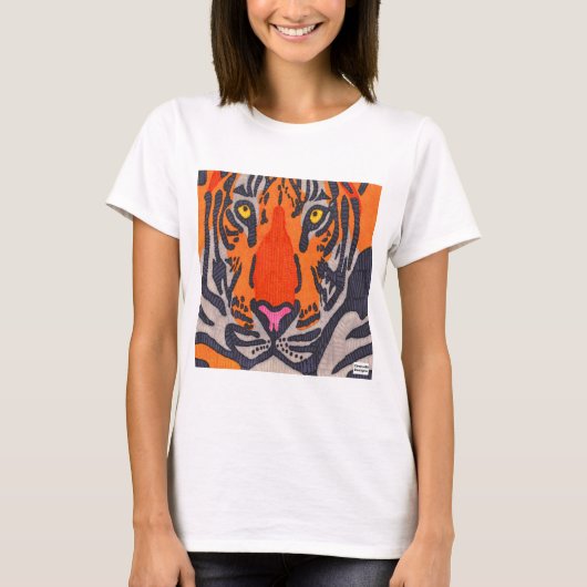 白虎 - レディース ベーシック Tシャツ (正面)
