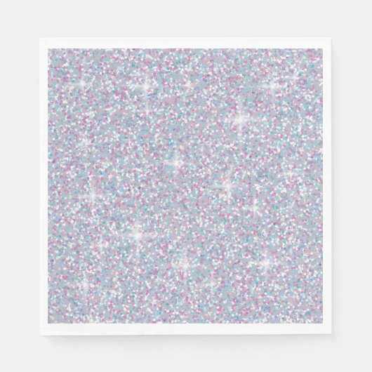 白虹色グリッター スタンダードランチョンナプキン (正面)