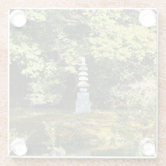白蛇の塔/白蛇の塚 ガラスコースター (裏面)