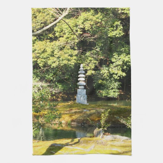 白蛇の塔/白蛇の塚 キッチンタオル (縦)