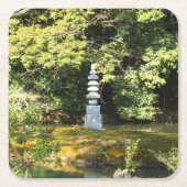 白蛇の塔/白蛇の塚 スクエアペーパーコースター (正面)