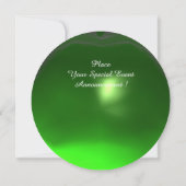 白蛇竜　ゴールドエメラルドグリーンジェムストーン 招待状 (裏面)