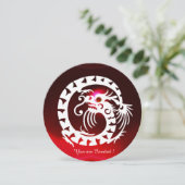 白蛇龍 ルビー ワインレッド 宝石 招待状 (スタンド正面)