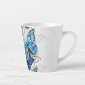 白蝶と青蝶の構成 カフェラテマグ (右)