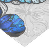 白蝶と青蝶の構成 ショートテーブルランナー (コーナー)