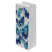 白蝶と青蝶の構成 ワインギフトバッグ (裏面アングル)